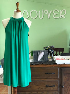 SM Green Flare Dress