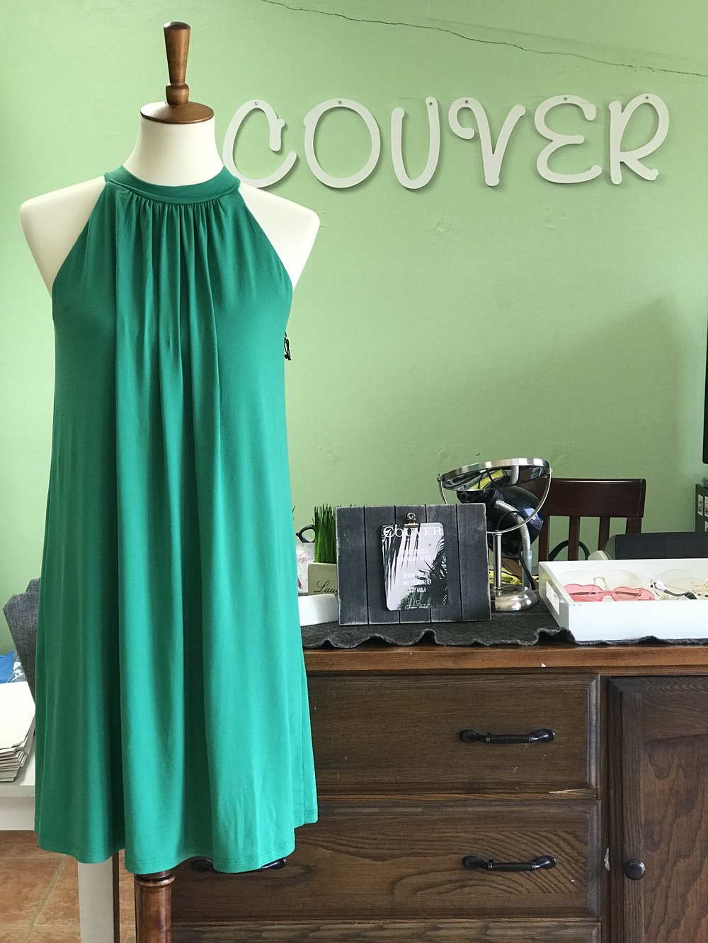 SM Green Flare Dress