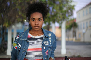 Oversized Denim Patch Jacket